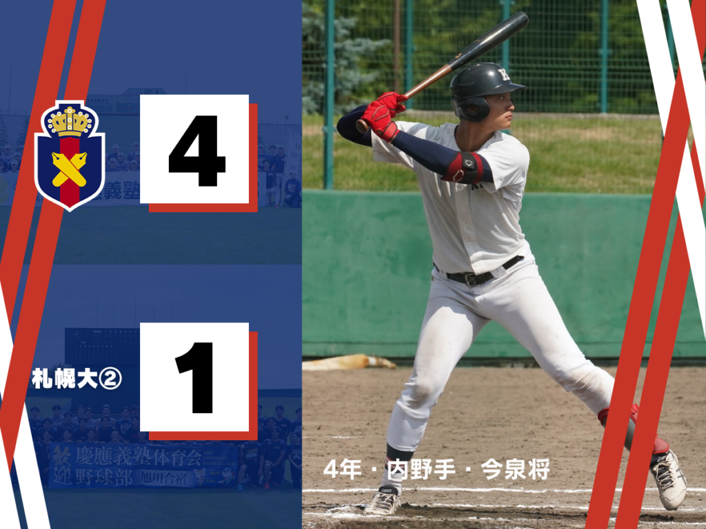 試合結果】令和7年度夏季オープン戦 対札幌大①(A) – 慶應義塾